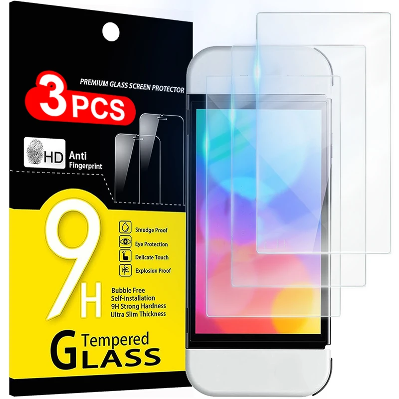 Nintendo Switch Screen Protector 1/2/3Pack Premium Tempered Glass For Nintendo Switch Lite/Switch Oled HD Clear Anti-Scratch
