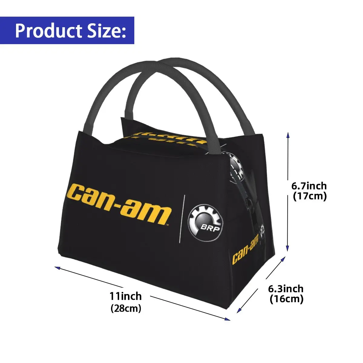 Can-Am BRP 오토바이 여성용 절연 점심 가방 도시락 보관 식품 상자 휴대용 컨테이너 쿨러 열 도시락 토트 백