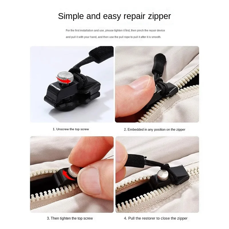 Household Detachable Universal Zipper Puller Universal Zipper Accessories For Clothes And Bags-Y78A