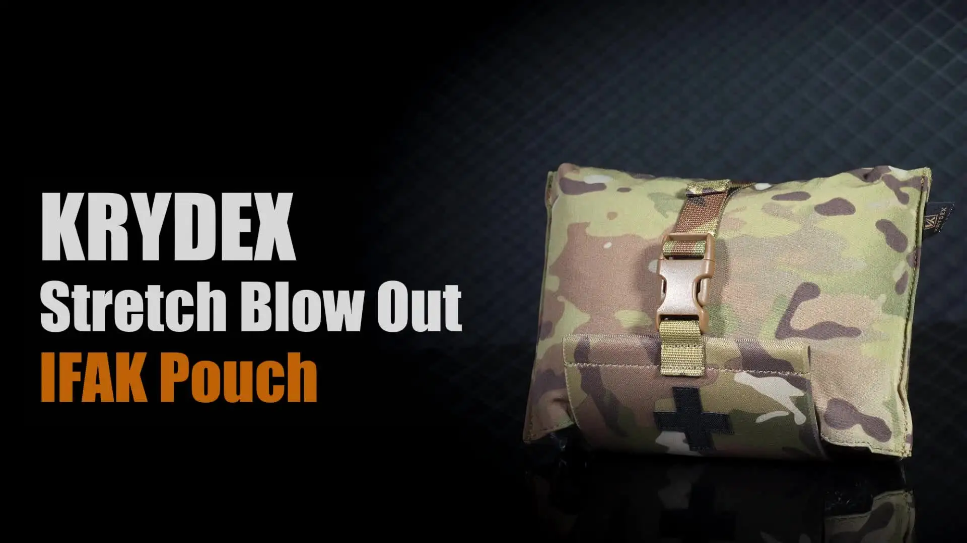 Krydex-医療用ポーチ、ifakポーチ、タクティカル、ストレッチ、ブロー