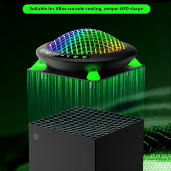 Console di gioco Xbox Series X Ventola di raffreddamento con controllo della temperatura intelligente UFO Flying Butterfly con luci abbaglianti RGB