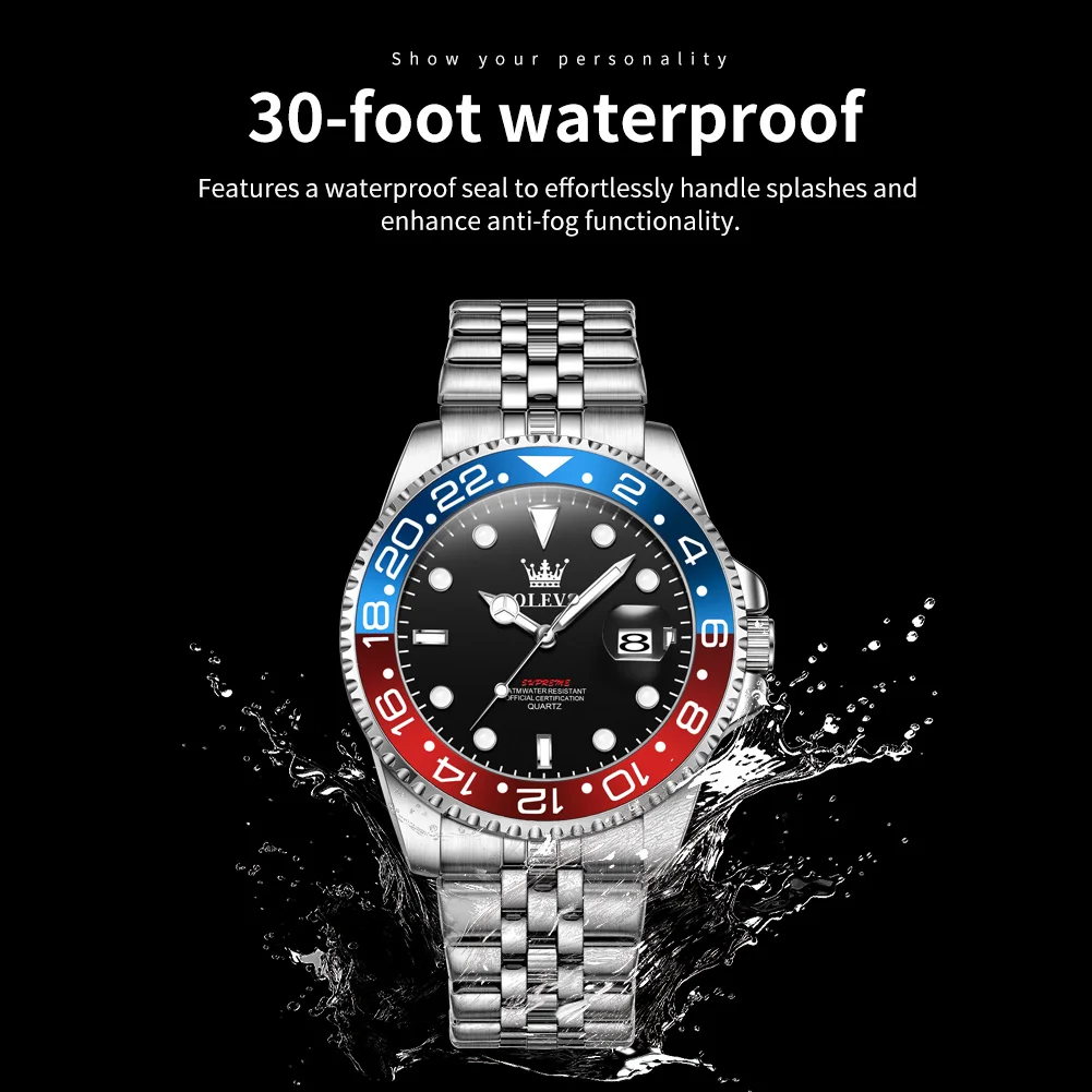 ساعة OLEVS 5657 للرجال كوارتز رياضية أصلية فاخرة ل...