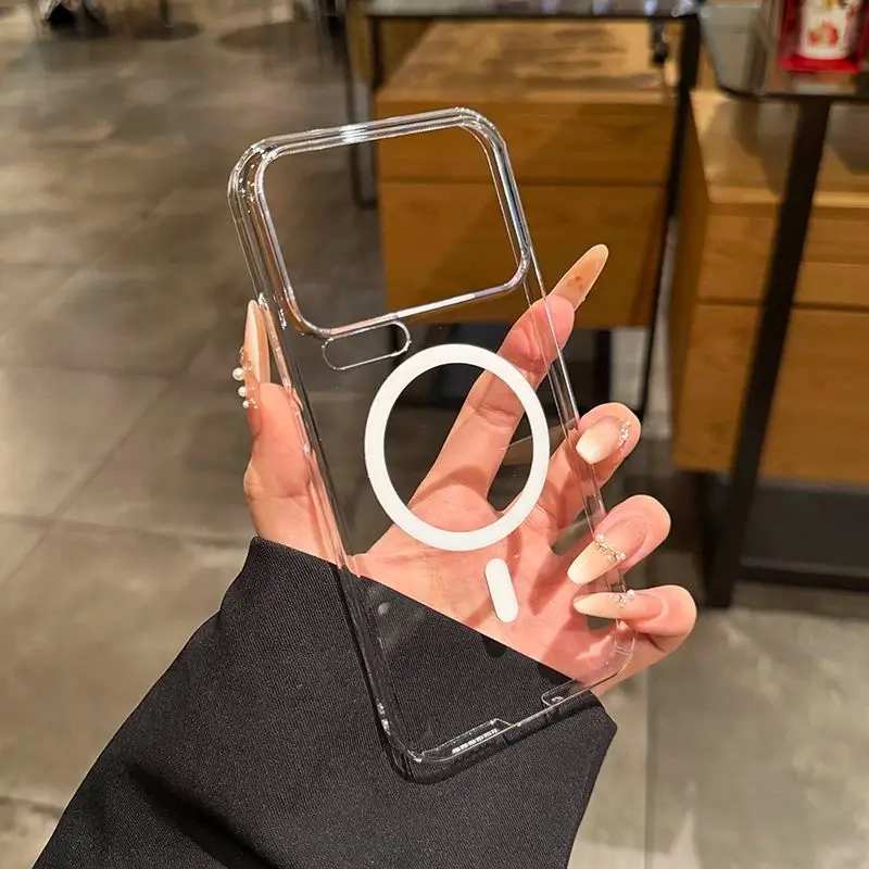 Transparent Magnetic Ultra-Thin Anti-Drop Case - Shockproof Protection Cover