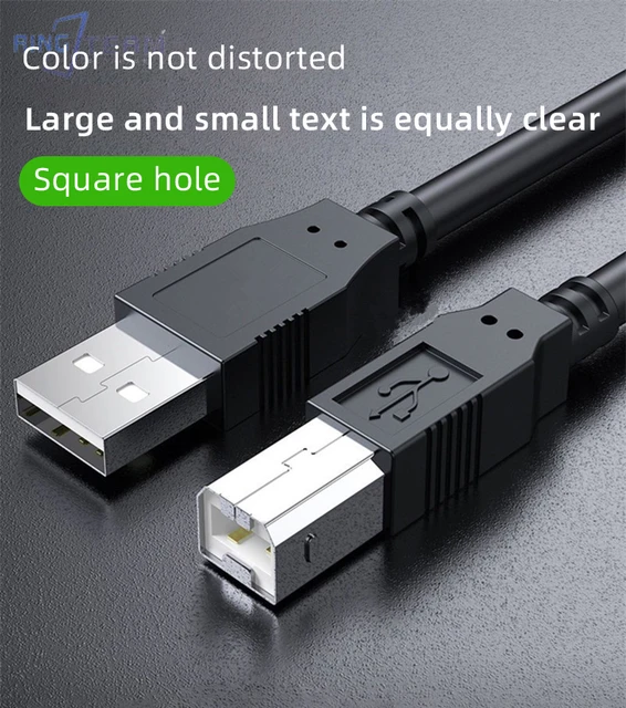 Printer Cable B Usb 2.0 Type A To Male To Male Cable 1.3m For Camera Epson Hp Canon Printer Usb Printer - Power Cables - AliExpress