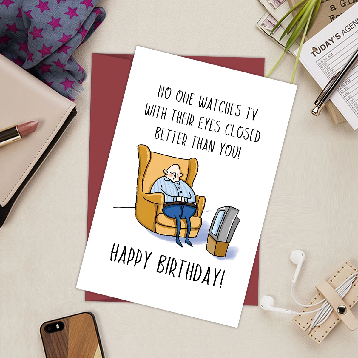 Carte D'anniversaire Drôle Pour Grand-Père – 24 Heures De Farniente – Humour Confinement