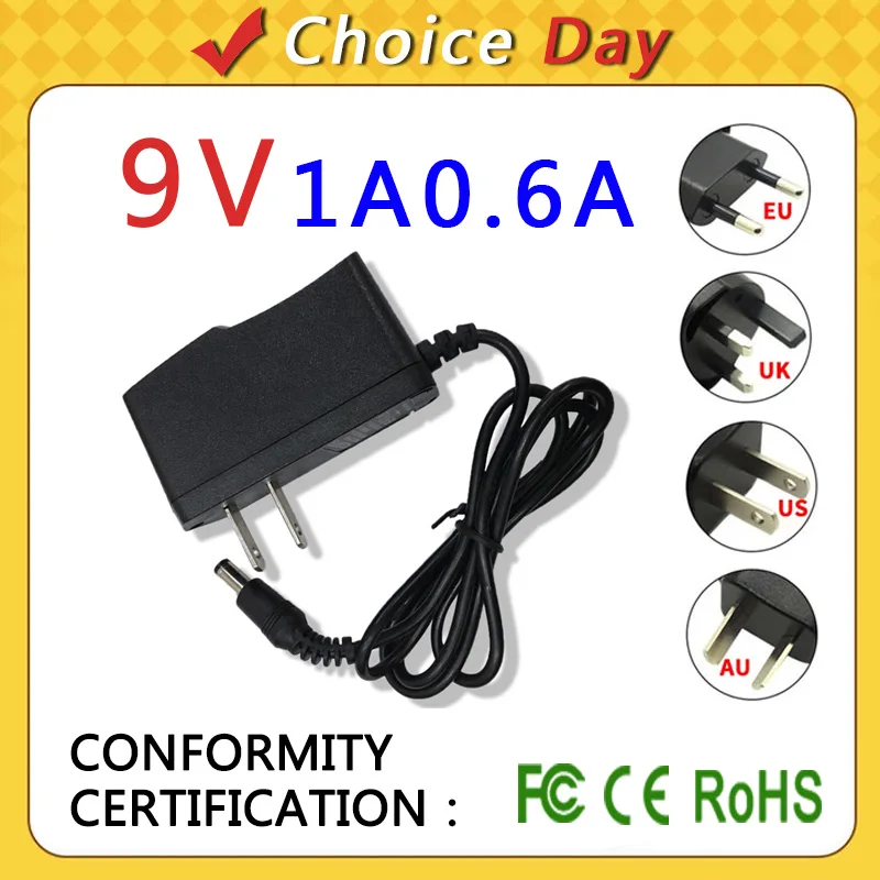 AC 110-240V DC 9V 1A 0.6A 범용 전원 어댑터 공급 충전기 어댑터 E..