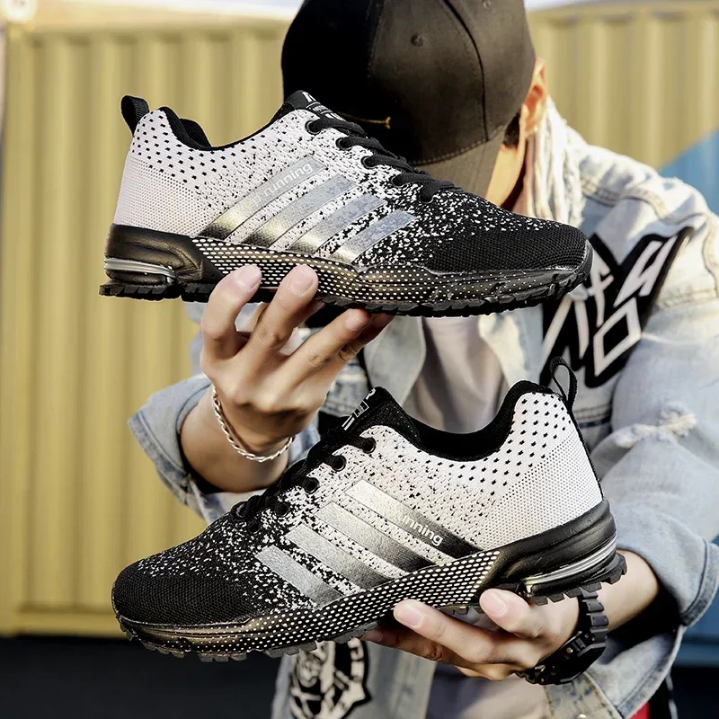 Herremodetræner Athletic Casaul Sneaker Loafer Åndbar Løb Walking Koeiua Dame Tennis Udendørs sportssko_voghion.com