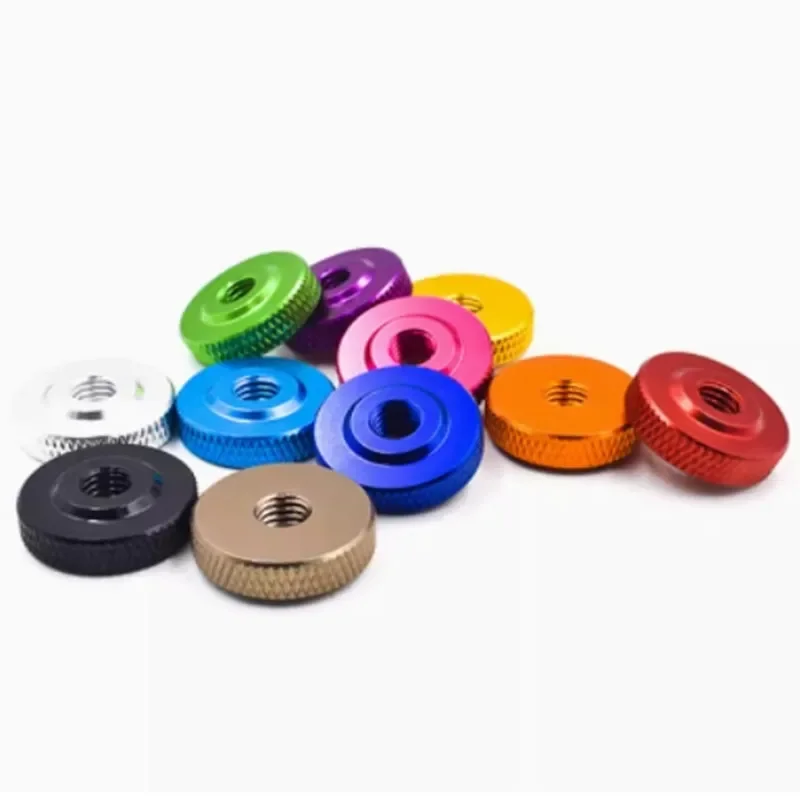 M3 M4 M5 M6 m8 Colourful Small Step Aluminum Hand Tighten Thumb Nut 5pcs-10pcs thumb nuts