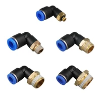 ข้อต่อท่อลมแบบเร็ว 5 ชิ้น รุ่น PC PCF PL SL PB PD PX ขนาด 4 6 มม. 8 มม. 10 มม. 12 มม. เกลียว M5 PT1/8 1/4 3/8 1/2 สำหรับท่อลม 5