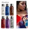 Full Body Gel Sequins Dazzle Color Dress Eye And Hair Highlights Long Term Powder Is Not Easy To Take Off Makeup Flowers 2