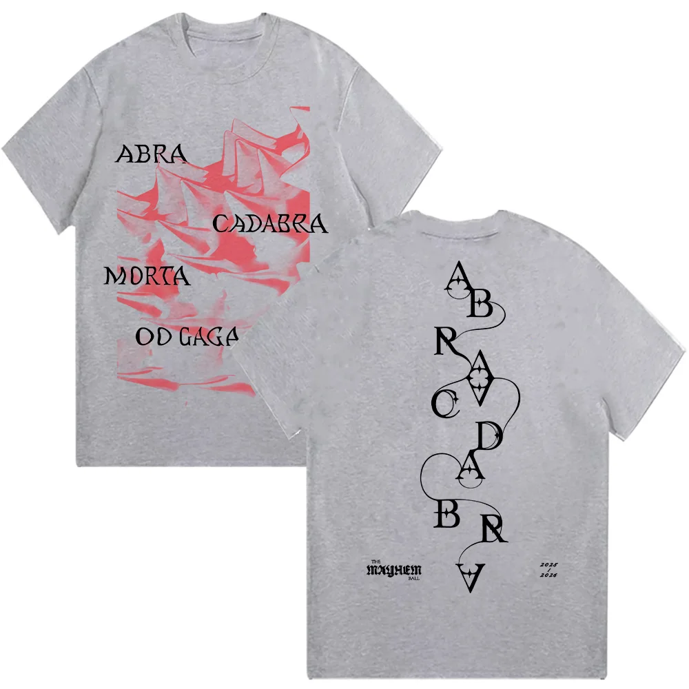 Lady Gaga Abracadabra Hat T-Shirt Men Clothing Short Sleeve Round