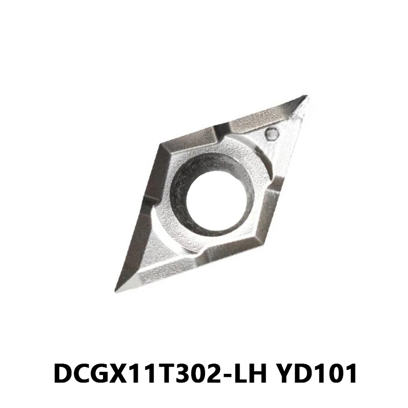 

DCGX 11T302 LH CNC Твердосплавные вставки DCGX11T302-LH YD101 токарный станок для резки алюминия резак машины высокое качество