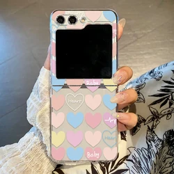 Cute Colorful Love Butterfly Folding Phone Case - Stylish & Durable Cover - Galaxy ZFlip 4 (Style 1)