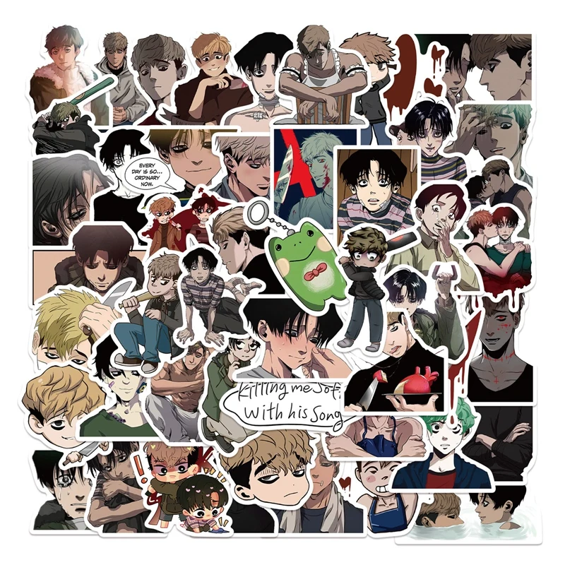 10/30/50PCS Anime Killing Stalking Pack Stationery Stickers Waterproof  Decal for Laptop Water Bottles Phone PVC Decals Kids Toys - AliExpress