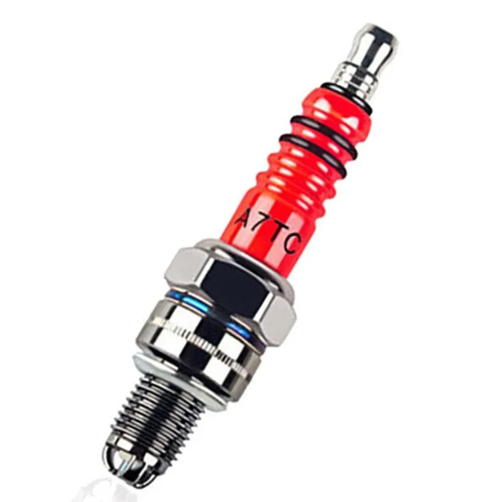 

Motorcycle A7TC Three-pole Spark Plug Gy6/50CC/60CC/80CC/125CC/150CC/ATV/100CC Iridium Spark Plugs for Electricity Supplies