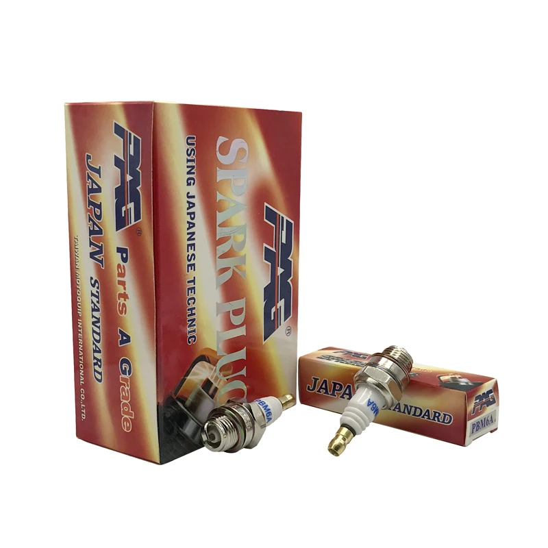 

10 шт., Свеча зажигания BM6A, маленький двигатель для бензопилы, газонокосилки, стриммеров M7/L7T/CJ8/1560 C47W WS6E Φ A7NU L6C BM6A BPMR6A