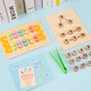 Wooden children's math learning toys, early education arithmetic, color recognition, parent-child interaction 1