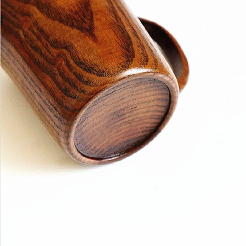 400ML Handmade Wood Cup Wooden Coffee Beer Mugs Breakfast Beer Milk Drinkware Tea Cup Home Decoration