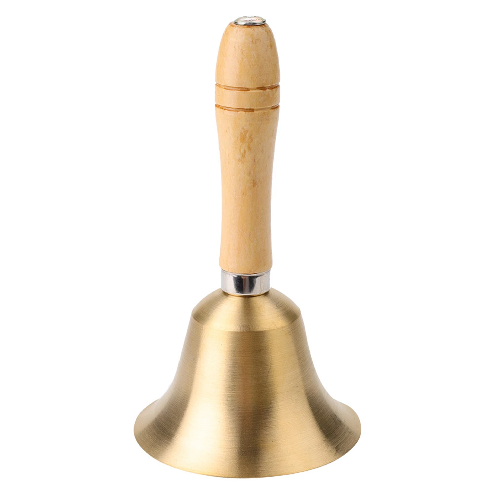 8CM Multi Functional Hand Bell Handbell With Wooden Handle For School Children Toy hand bell