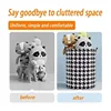 Foldable Dirty Laundry Large Size Dirty Cloth Storage Bucket Dirty Fabric Storage Basket for Waterproof Laundry Toy Organizer 4