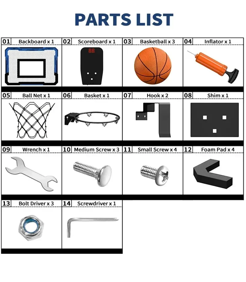 Children Basketball Sports Funny Game Kids Mini Home Exercise Basketball Hoop Set Wall Frame Stand Basket Hanging Backboard