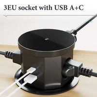 YINKA – prise de levage de Table Pop-Up, prise USB type-c, prise ue, Charge sans fil 15W, prise de levage cachée pour bureau 4
