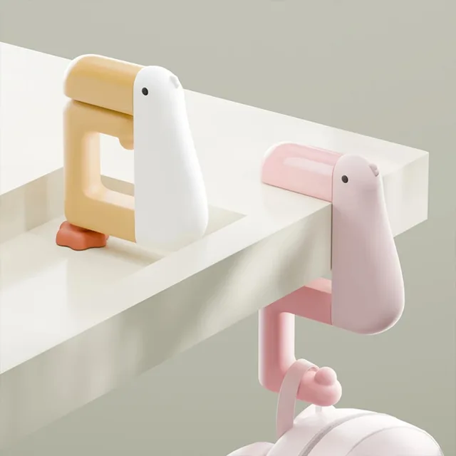 Thinking Duck – crochet Portable suspendu, décor de Table, portefeuille, crochet de sac, support mural, sac à main, sans poinçonnage, fournitures de bureau pour étudiants 2