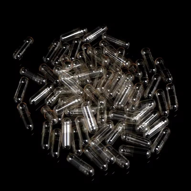 100pcs Empty Pill Capsule Size 00# 0# Empty Vegetarian Capsule Clear Transparent Hard Vegan DIY Filler Veggie Pill Capsules