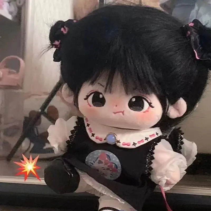 20cm Kawaii Plush Human Doll Figure Baby Doll No Attribute Cute Cotton Body Dolls Stuffed Plushies Toys Kids Girlfriend Gift