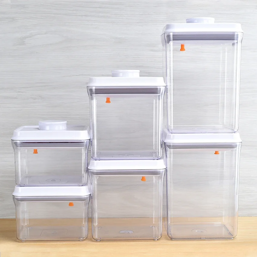 BPA Free Airtight Food Storage Container Different Volume Dry Food Cereal Air Tight Storages