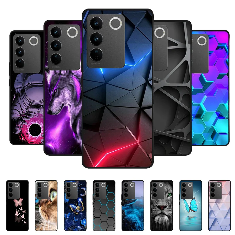 Sleek Black Silicone Phone Case - Durable TPU Protective Cover