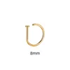 Women Men Fake Piering Nose Ring Earrings Fashion punk Non Piercing Nose Clip Stainless Steel Perforation Septum Body Jewelry 5