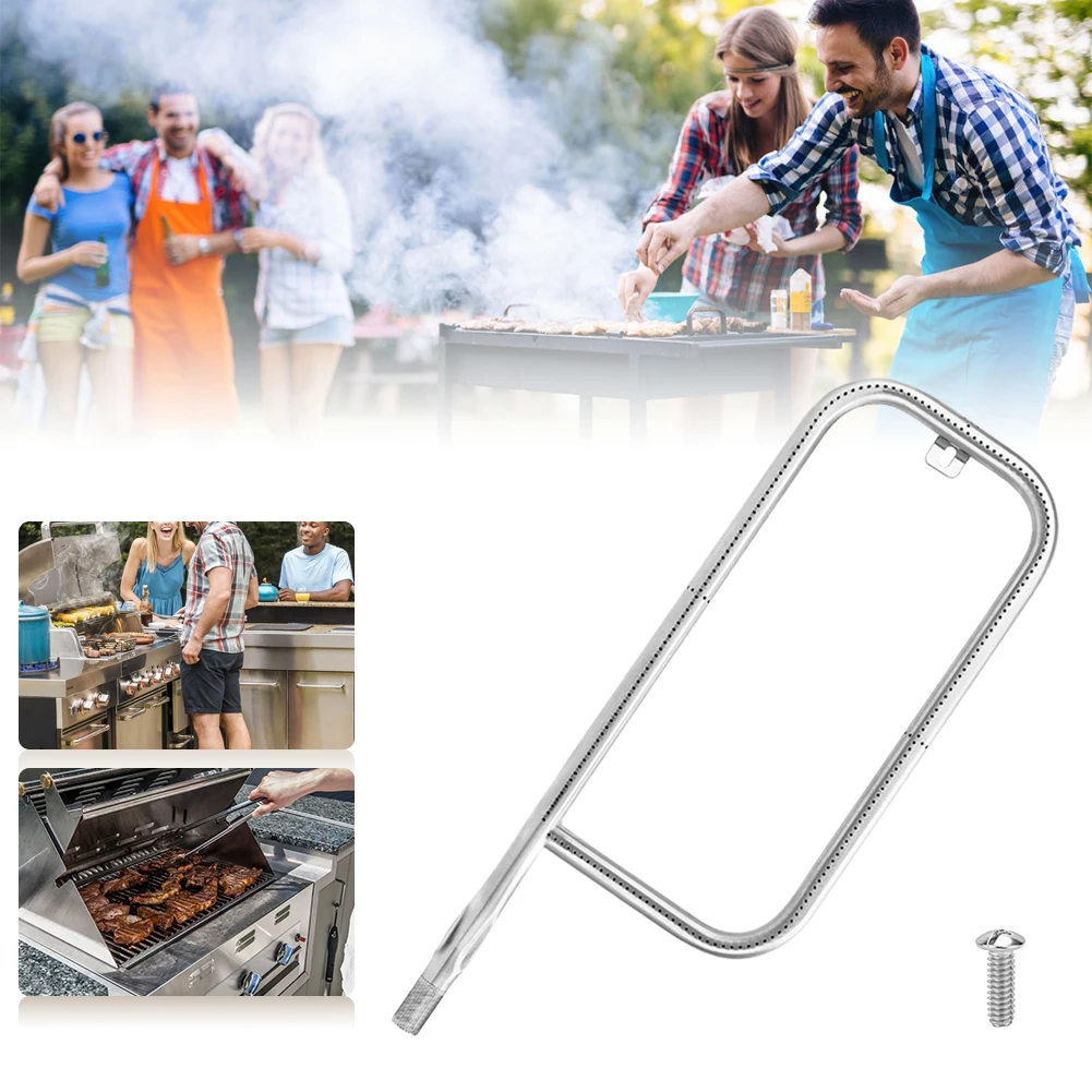 60041 Grill Burner 304 Stainless Steel Grill Burner 20.5 Inch Tube Replacement for Weber Q200/Q220/Q2000/Q2200