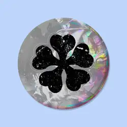 Black Clover Anime Badge Brooch - Creative Pin for Clothes, Hats & Backpacks (Z6)