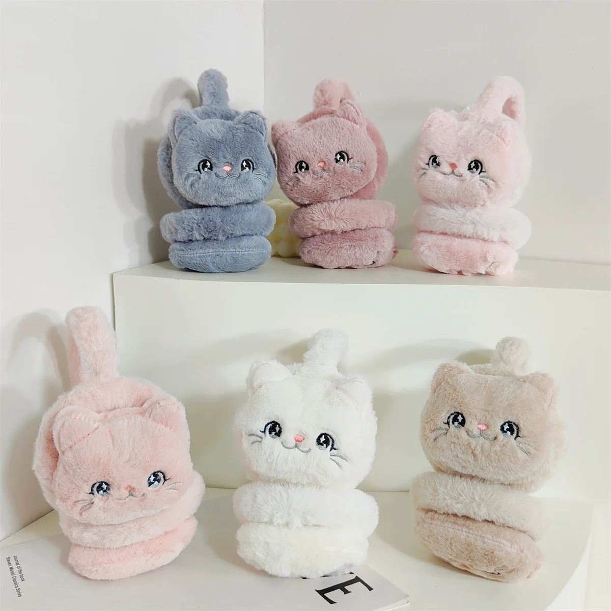 Cartoon Rabbit Winter Warm Earmuffs for Children Girls Plush Thick Soft Ear Cover Ear Protection Warmth Muffs for Women Kids