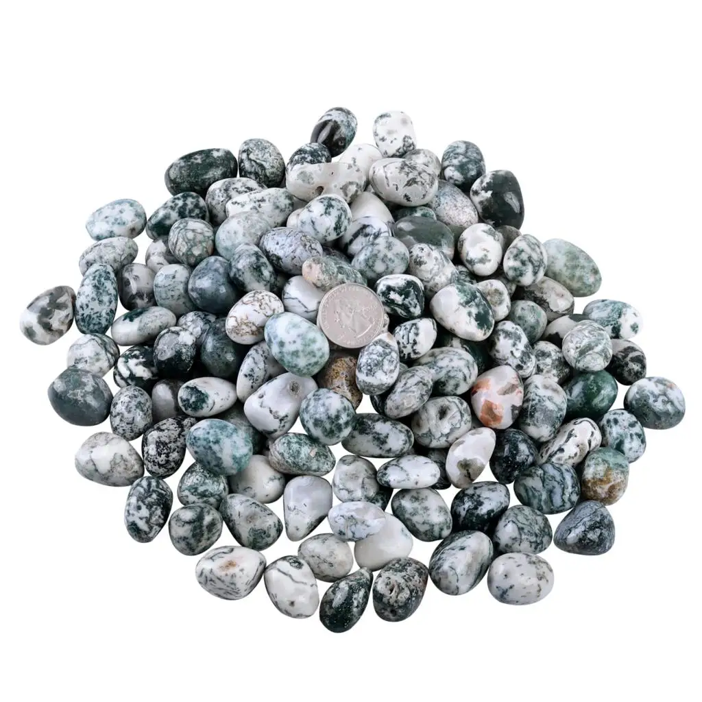 TUMBEELLUWA 460g Irregular Natural Hematite Black Rutilated Quartz Agate Reiki Tumbled Stones For DIY Accessories Room Decor
