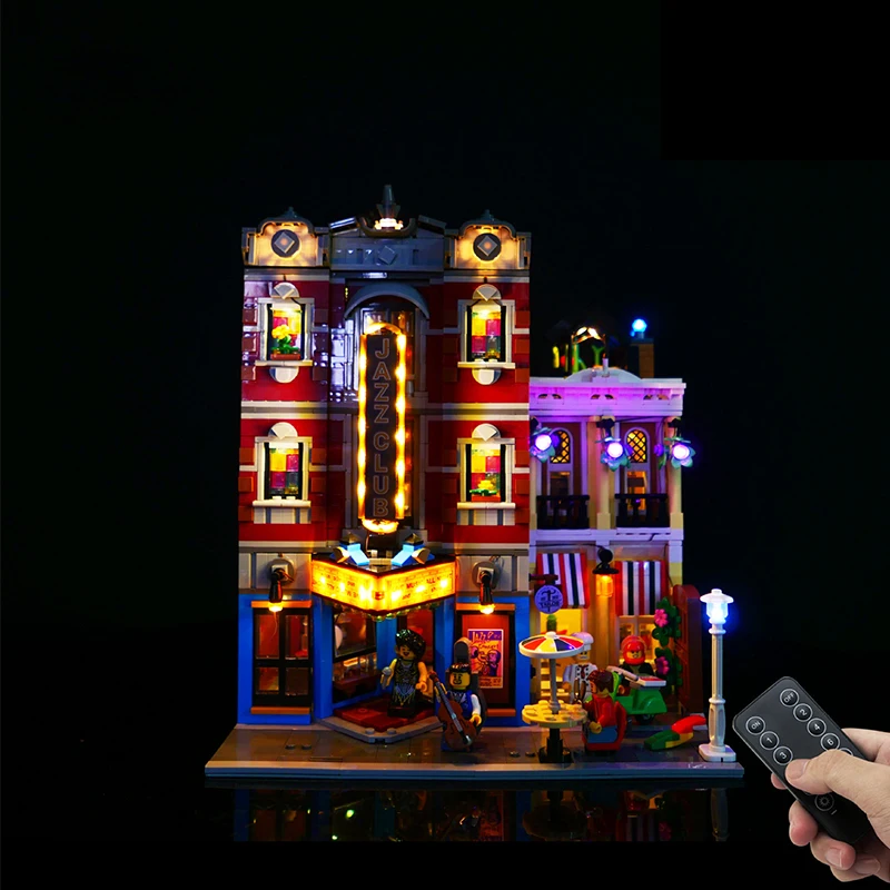 Kit Luci A Led Rc Per Lego 10312 Jazz Club & Pizzeria Building Blocks Giocattolo In Mattoni (Solo Luce A Led, Senza Modello Di Blocchi)