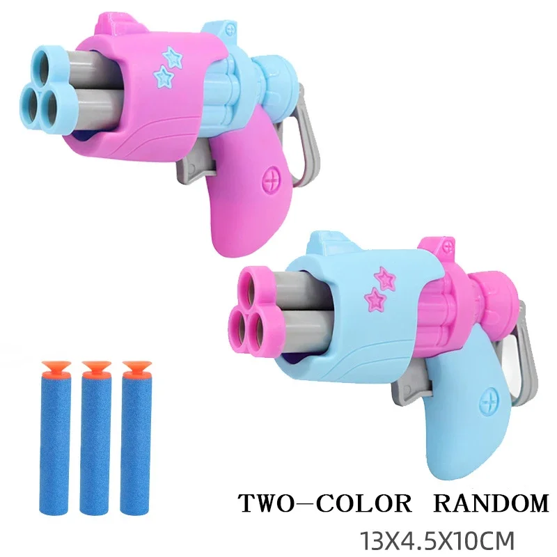 New toy gun Boy toy mini gunner soft bullet can be down three bullets indoor 3-6 year old children toy gun 6