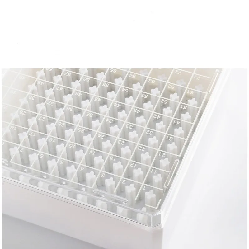 Freezing Storage Box Low-temperature Resistant Plastic Freezing Storage Box 25 81 100 Grid Laboratory Sample