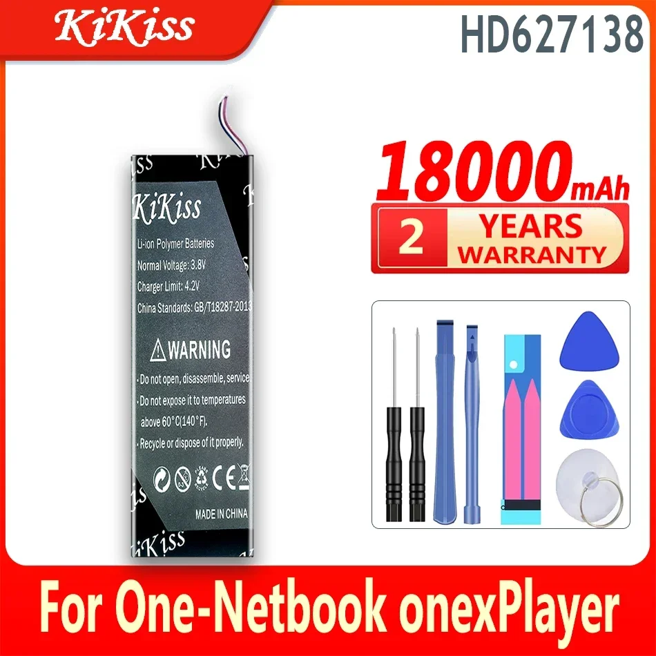 

KiKiss Battery HD627138 LR386387-3S 13500mAh/18000mAh For One-Netbook onexPlayer Onex Player mini OnexPlayer High Capacity
