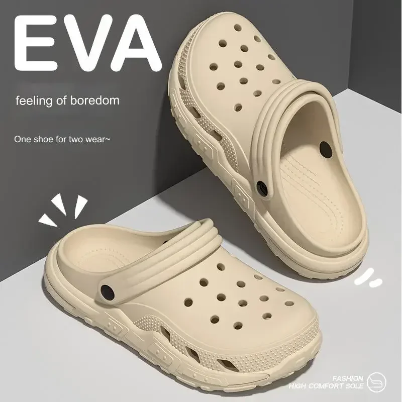 Soft Sole Slippers Summer Holes Indoor Casual Women's Outdoor Men Beach Garden Slides Shoes