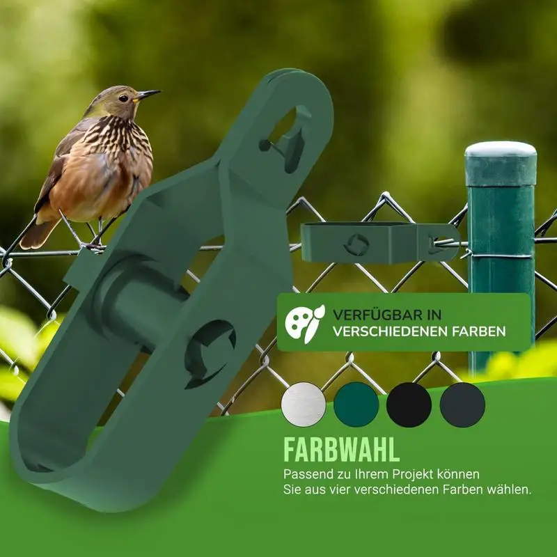 

10pcs Wire Rope Tightener Metal Wire Tightener Green Coating Steel Wire Rope Garden Supplie Fence Cable Tensioner Electric Fence