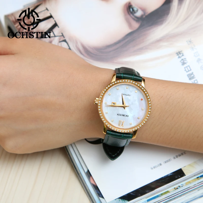 OCHSTIN2024 new simple and comfortable urban beauty series automatic quartz movement waterproof wristwatch ladies quartz watches