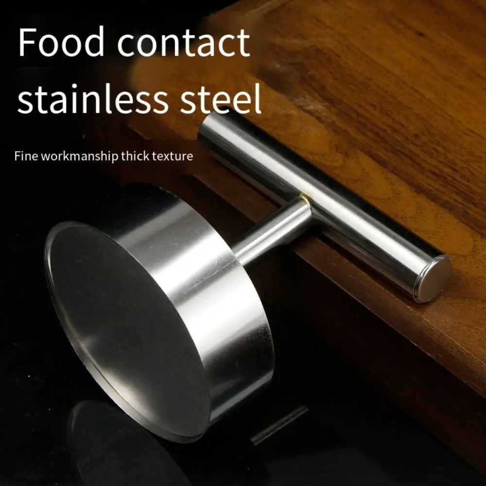 Stainless Steel Hamburger Press Creative Manual Meat Pie Press Mold Non-Stick Burger Smasher