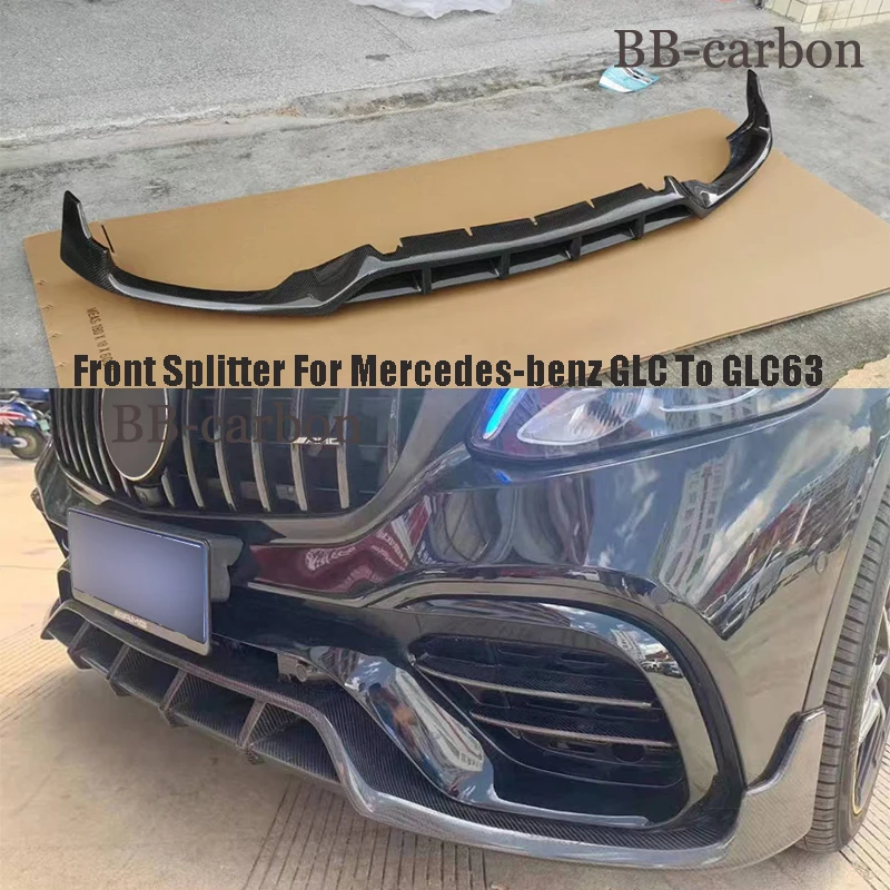 High Quality Carbon Fiber Bumper Front Lip Splitter Car Body Kit For  Mercedes-benz GLC Class To GLC63 AMG Coupe T Styling 16-19 - AliExpress