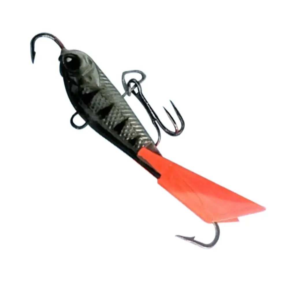 New 63mm/15g Winter Ice Fishing Lure AD-Sharp Artificial Ice Fishing Lure 5 styles Balancer Spoon Metal Lures High Quality