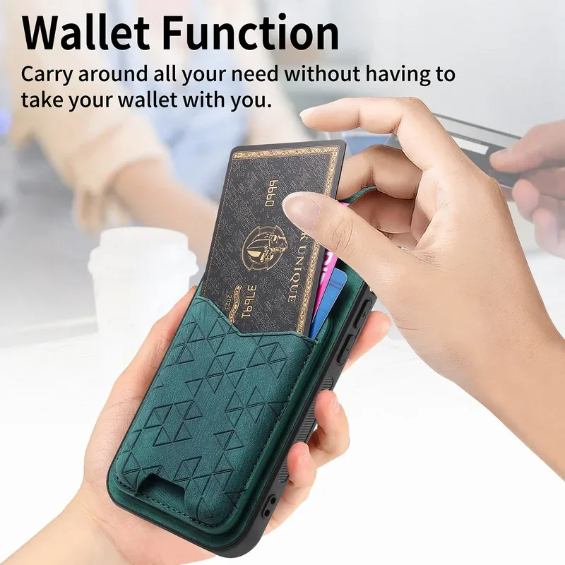 Luxury Leather Card Back Cover Case - Premium Design