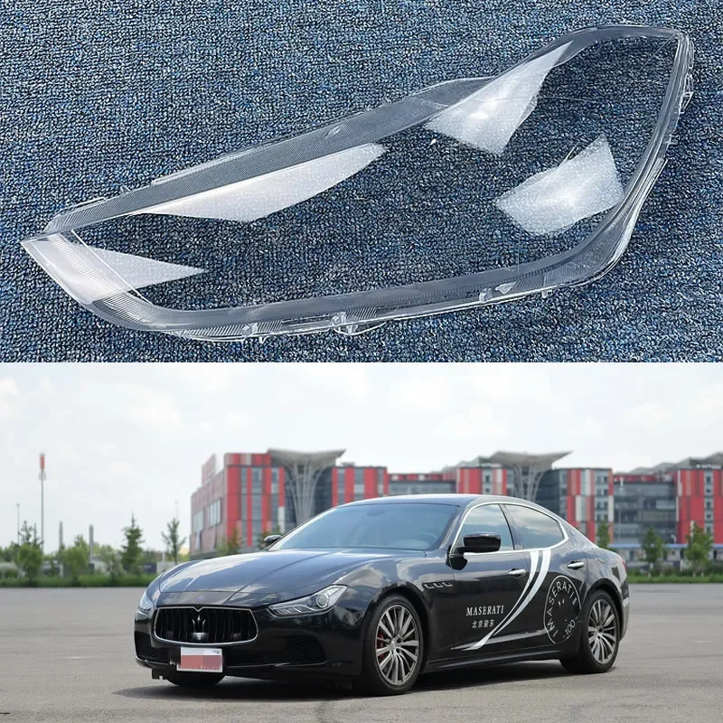 

For Maserati Ghibli 2014 15 2016 2017 2018 2019 Front Headlamp Cover Transparent Lampshade Lamp Headlight Shell Lens Plexiglass