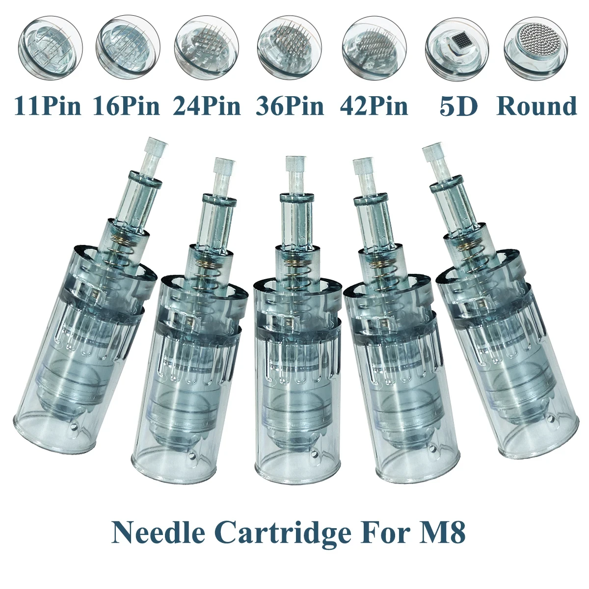 10 Stück Nadelkartuschen 0,25 mm Bajonettkartuschen 11 16 36 42 Pins Nano-Nadel Micro Skin Needling kompatibel für Dr. Pen M8/M7S – Detail 1