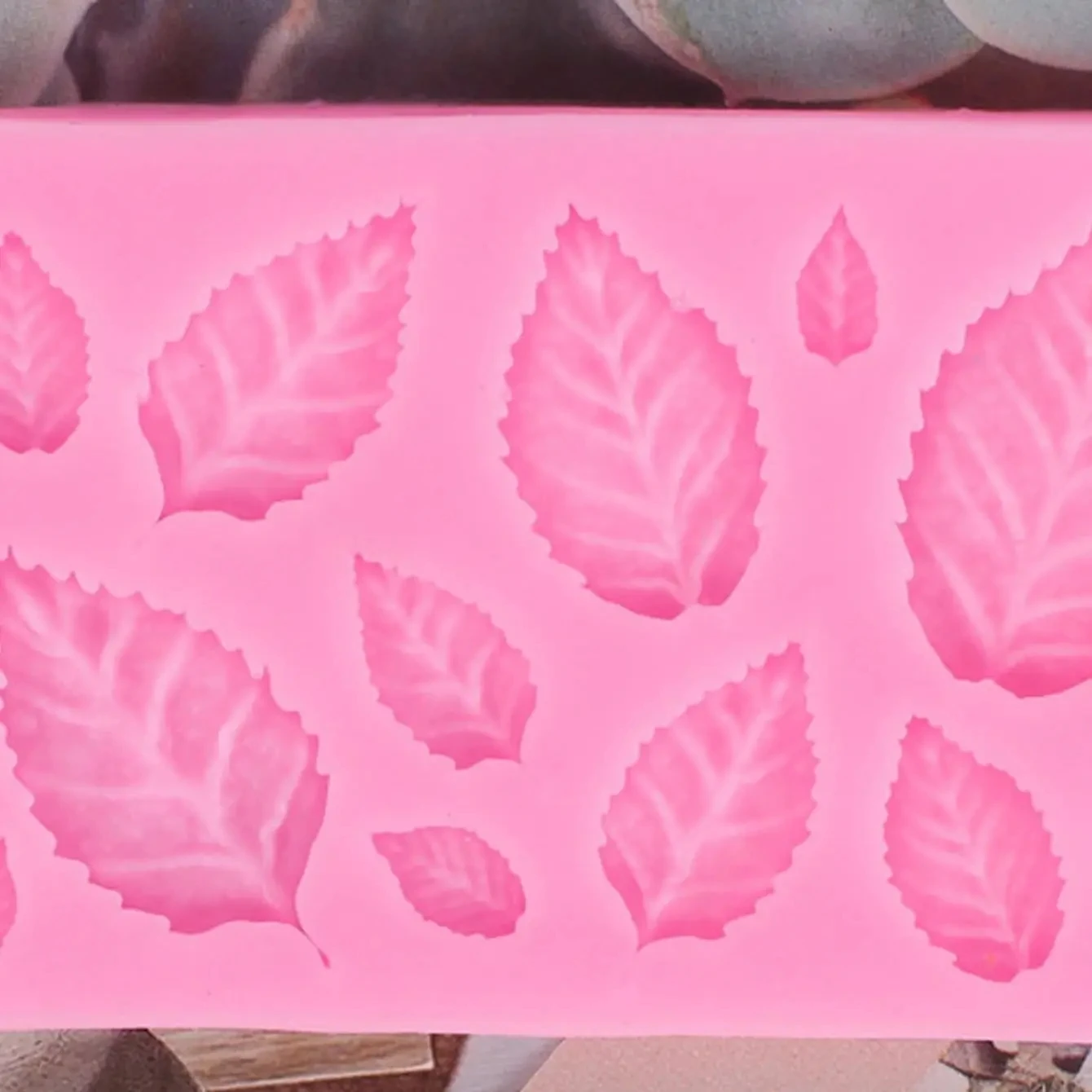 1pc-Maple leaf sugar flipping silicone mold DIY baking maple leaf green leaf cake decoration clay chocolate mold